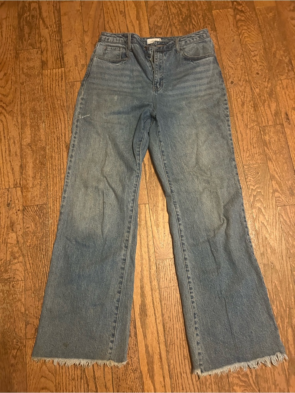 Jelly Jeans High-Rise Light Blue Women's Jeans with Raw Hem size 13